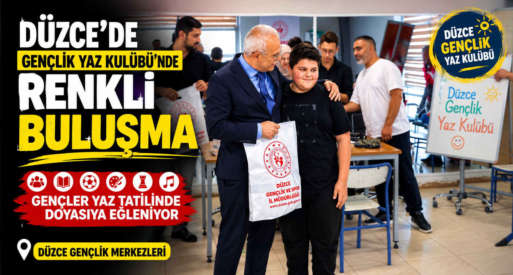 Düzce’de Gençlik Yaz Kulübü’nde renkli buluşma