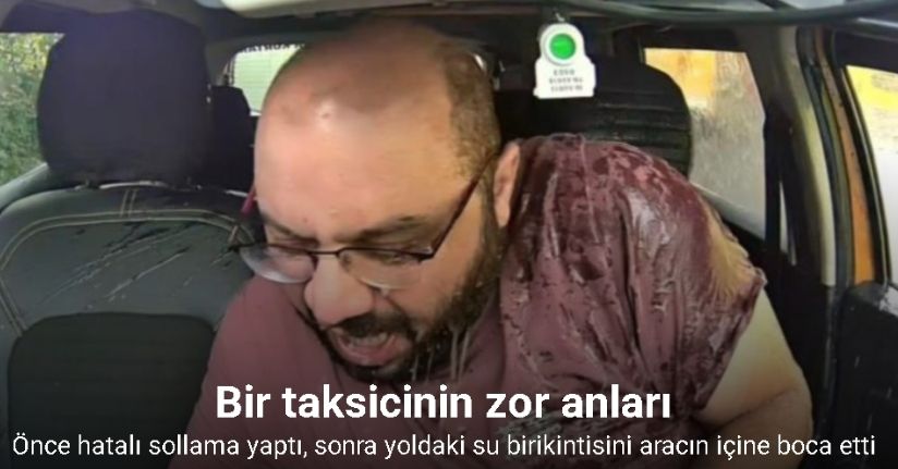 Bir taksicinin zor anları