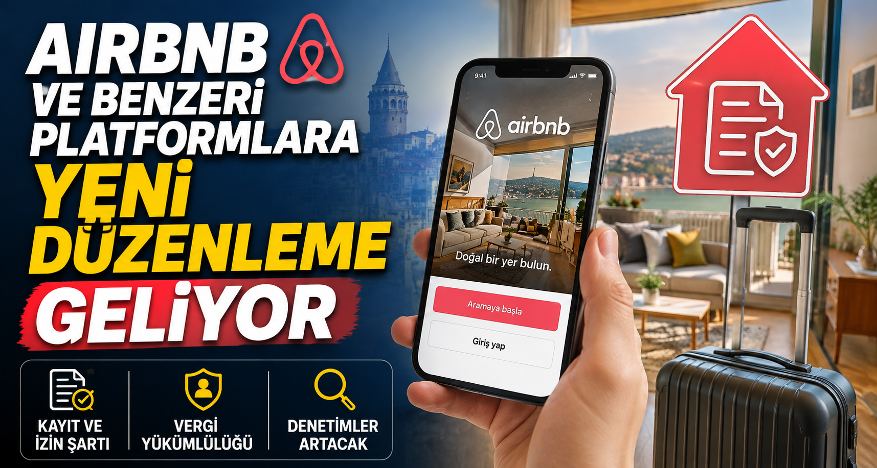 Airbnb ve benzeri platformlara yeni düzenleme geliyor