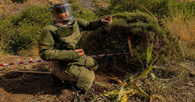 Hakkari’deki temizlik çalışmalarında, 46 bin 490 mayın tespit edildi