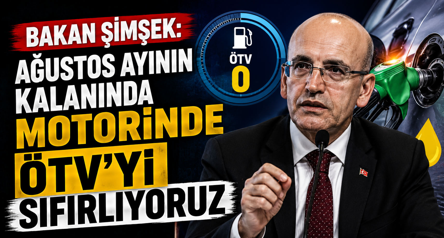 Bakan Şimşek: Ağustos ayının kalanında motorinde ÖTV'yi sıfırlıyoruz