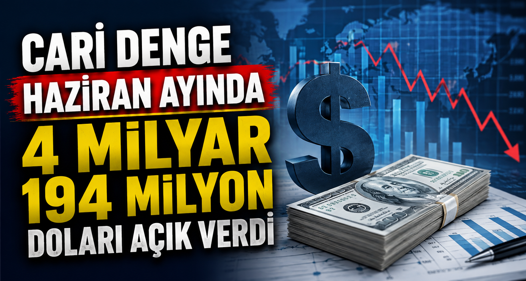 Cari denge Haziran ayında 4 milyar 194 milyon doları açık verdi