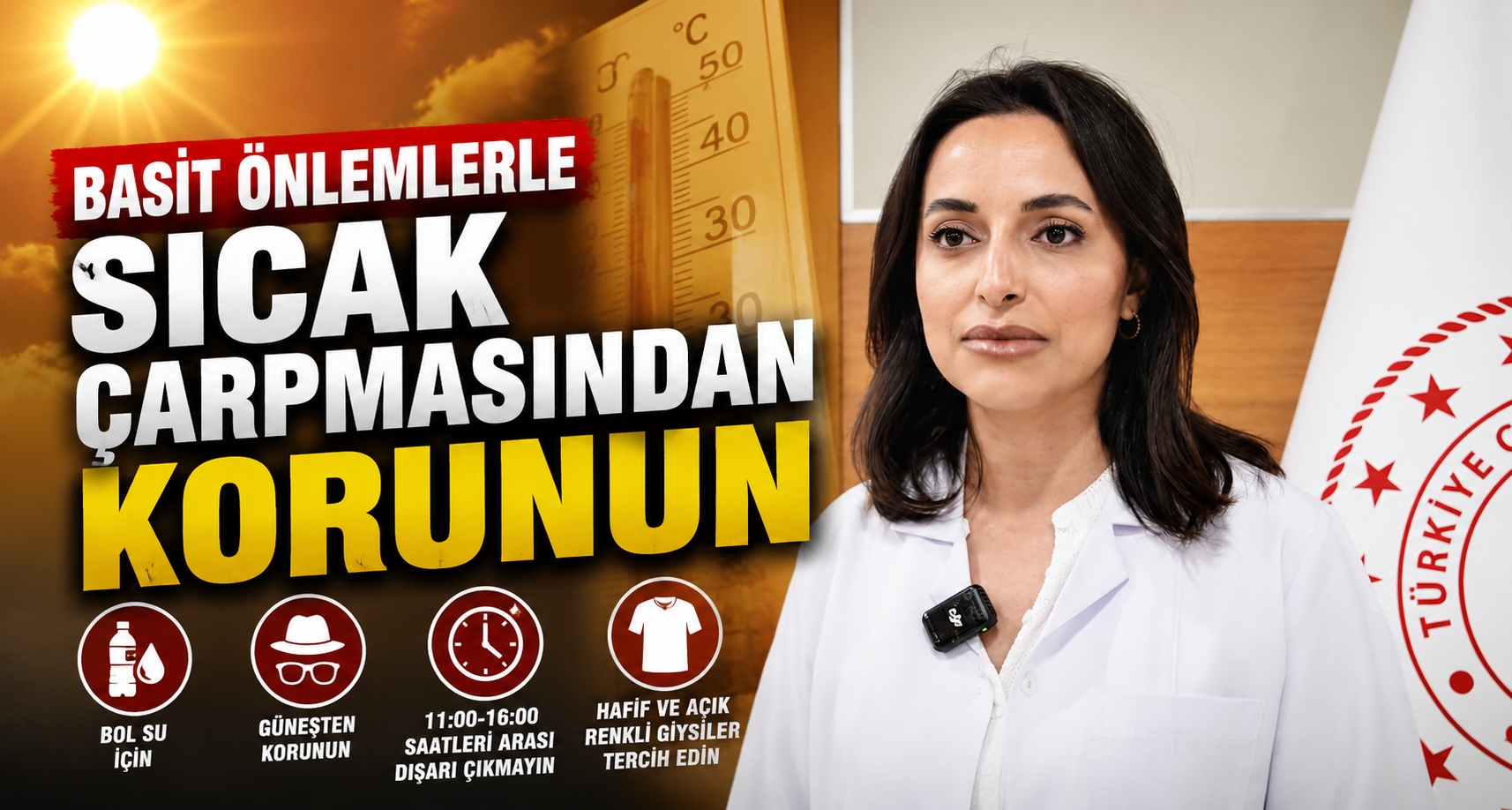 Basit önlemlerle sıcak çarpmasından korunun