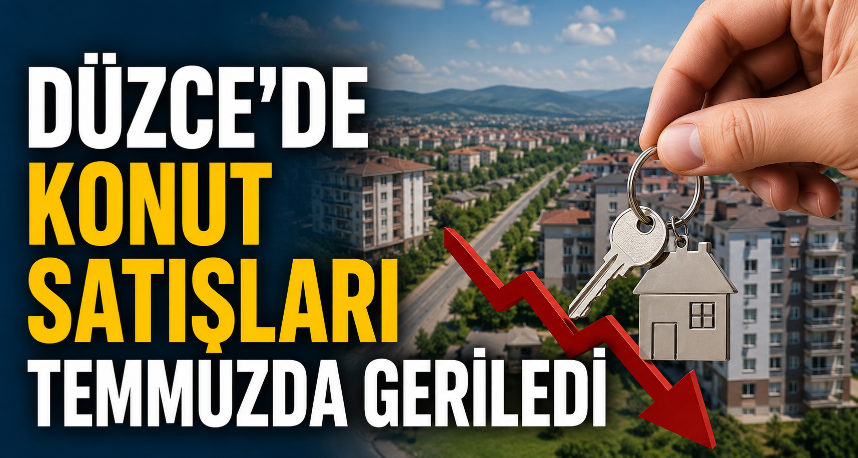 Düzce’de Konut Satışları Temmuzda Geriledi