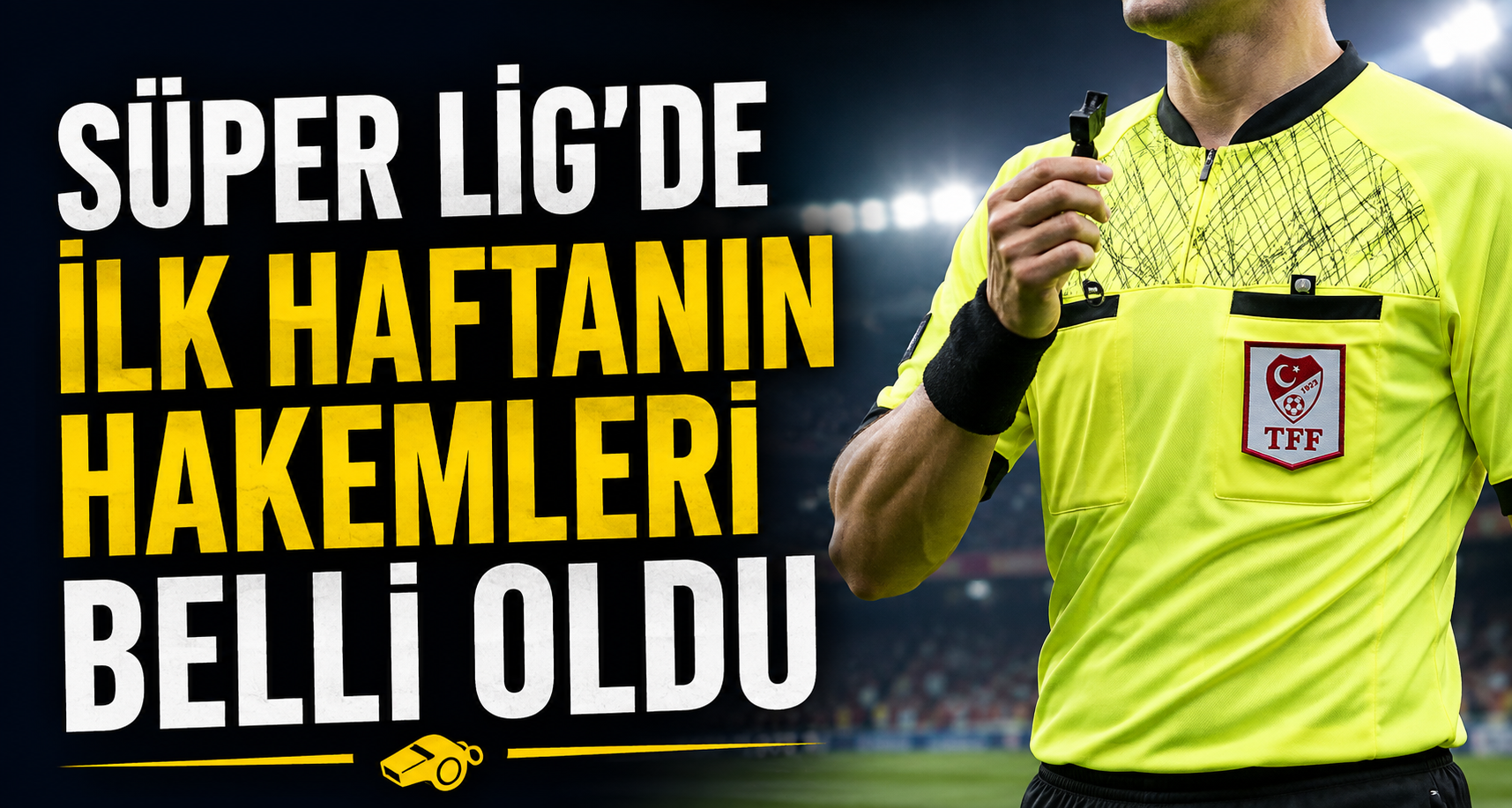 Süper Lig’de ilk haftanın hakemleri belli oldu