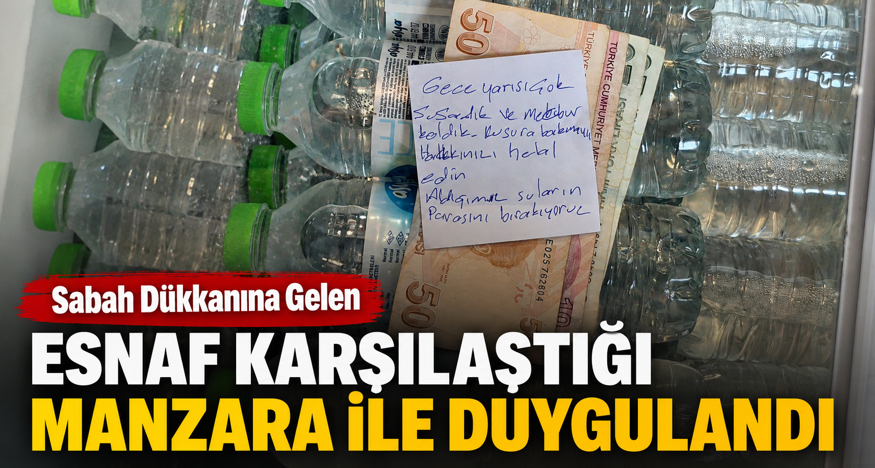 Sabah Dükkanına Gelen Esnaf Karşılaştığı Manzara İle Duygulandı