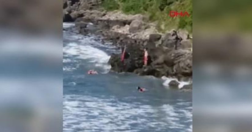 Yasağa rağmen denize giren 1'i çocuk 3 kişi, kurtarıldı