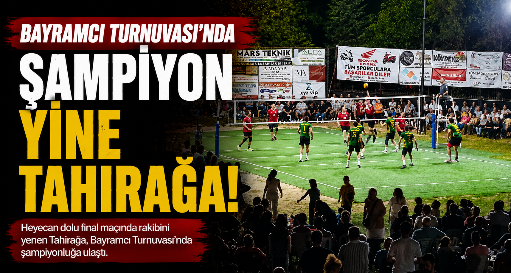 Bayramcı Turnuvası’nda Şampiyon Yine Tahirağa