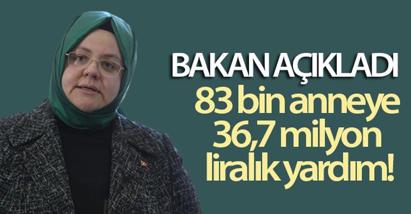 83 bin anneye 36,7 milyon lira doğum yardımı yapılacak