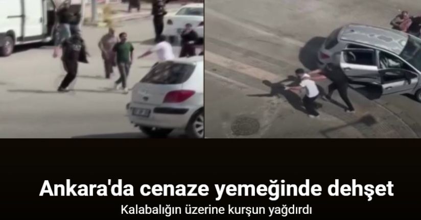 Ankara’da bir kişinin kalabalığın üzerine ateş açtığı saldırı kamerada