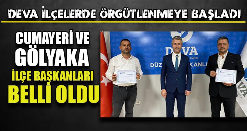 DEVA Partisi İlçelerde Teşkilatlanmaya Başladı