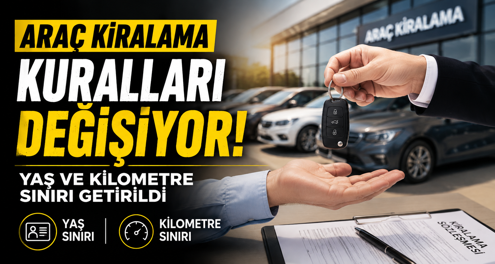 Araç kiralama kuralları değişiyor: Yaş ve kilometre sınırı getirildi