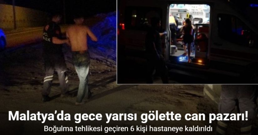 Malatya’da boğulma tehlikesi geçiren 6 kişi hastaneye kaldırıldı