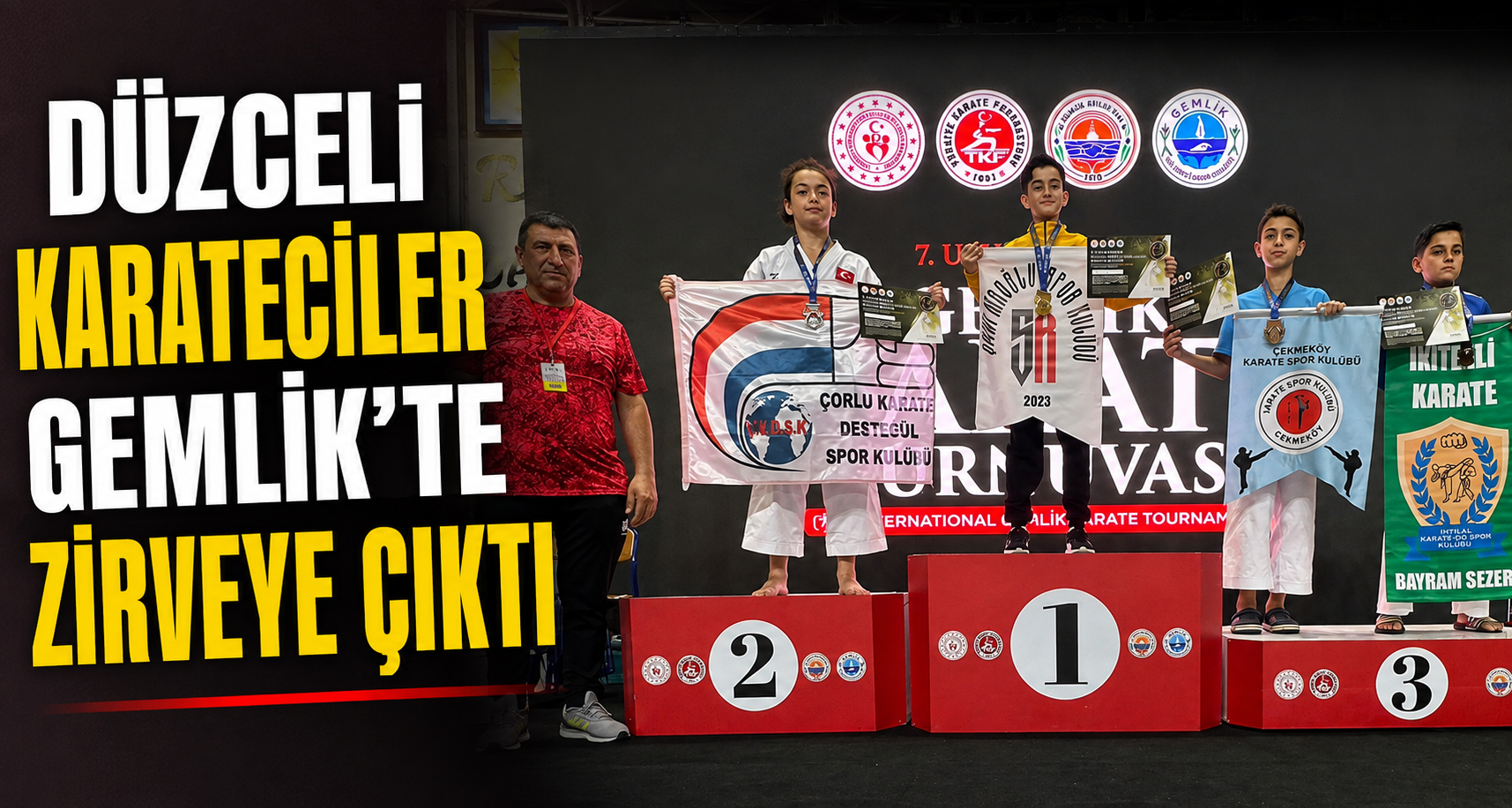 Düzceli karateciler Gemlik’te zirveye çıktı