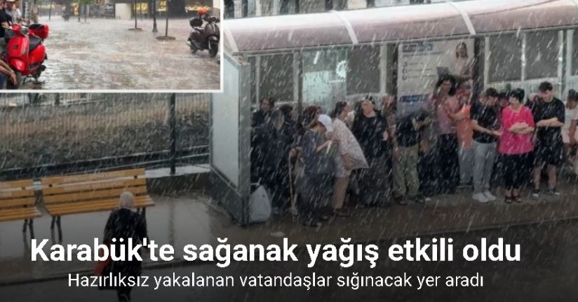 Sağanak yağmurda kimi sığındı kimi yağmurun tadını çıkardı