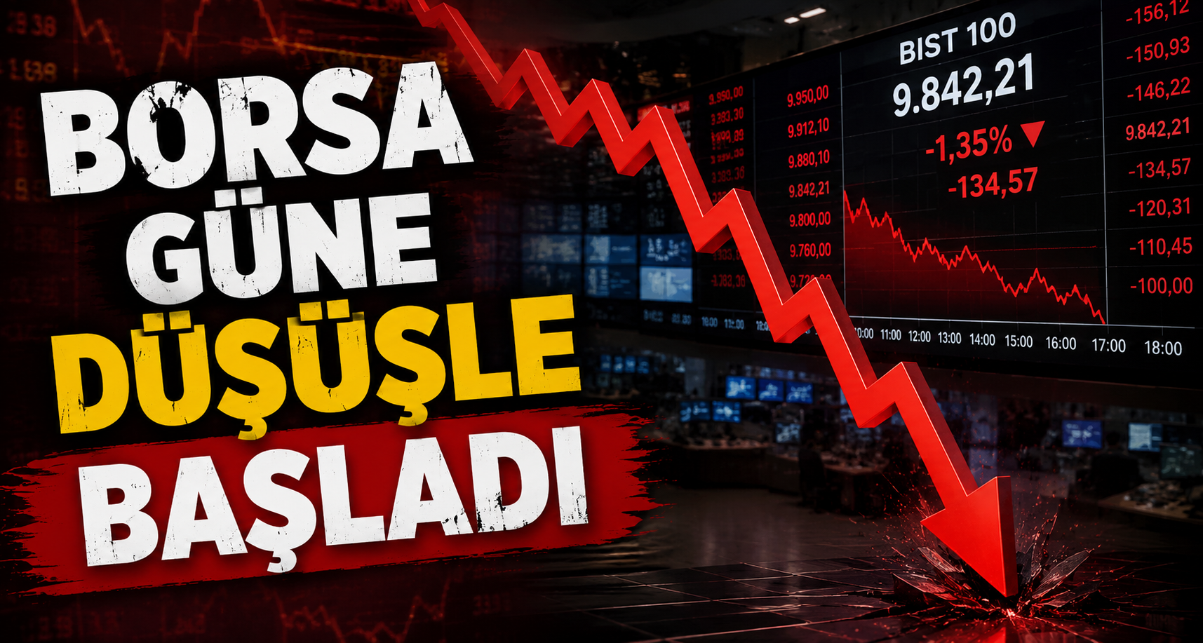 Borsa güne düşüşle başladı