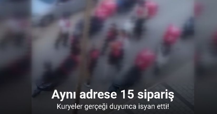 Korsan sipariş kuryeleri kapıya dizdi, kuryeler isyan etti
