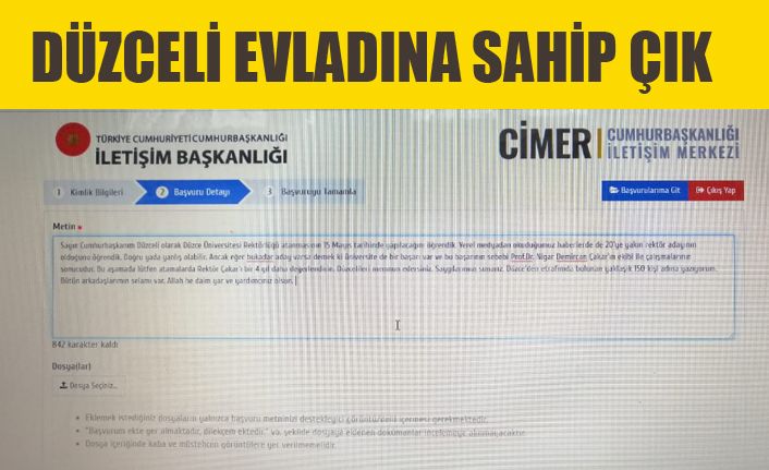 Düzceliler harekete geçti