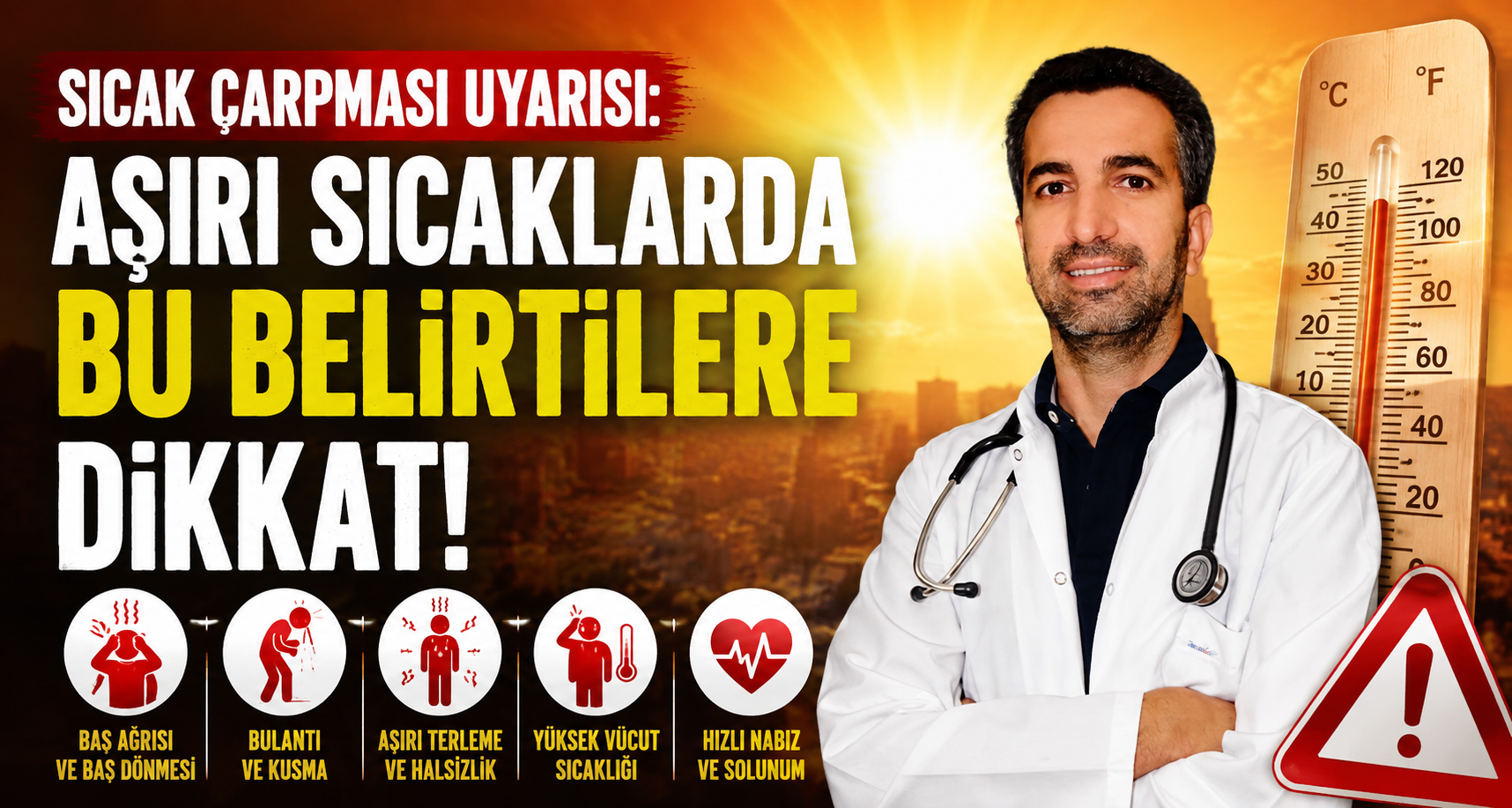 Sıcak çarpması uyarısı: Aşırı sıcaklarda bu belirtilere dikkat