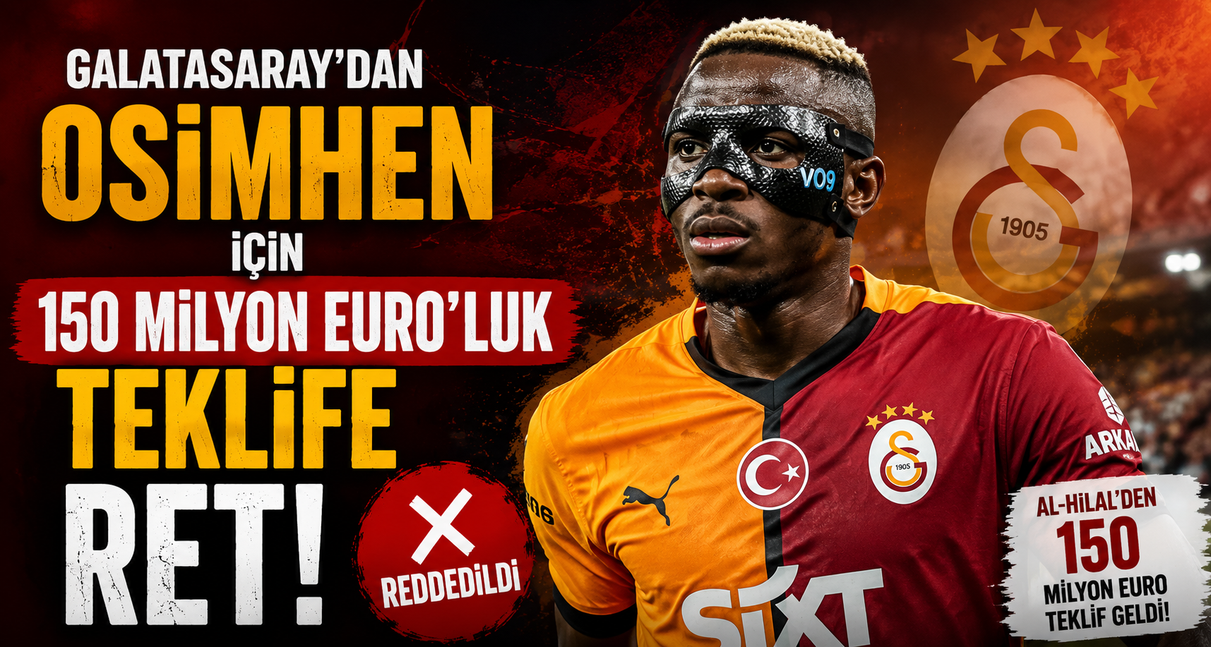 Galatasaray’dan Osimhen için 150 milyon Euro’luk teklife ret