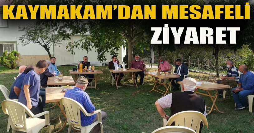 Kaymakam köy ziyaretlerini sürdürüyor