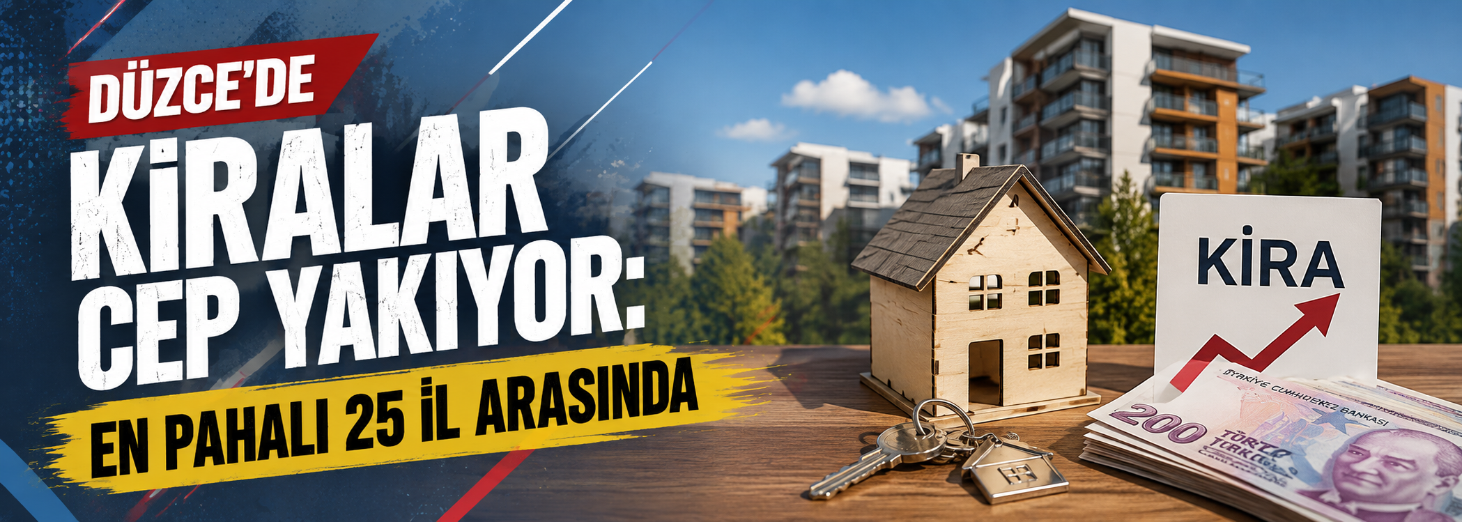 Düzce’de Kiralar Cep Yakıyor: En Pahalı 25 İl Arasında