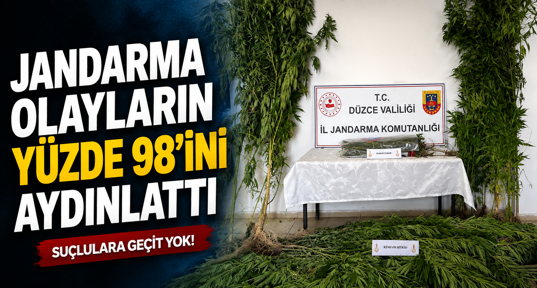 Jandarma olayların yüzde 98’ini aydınlattı