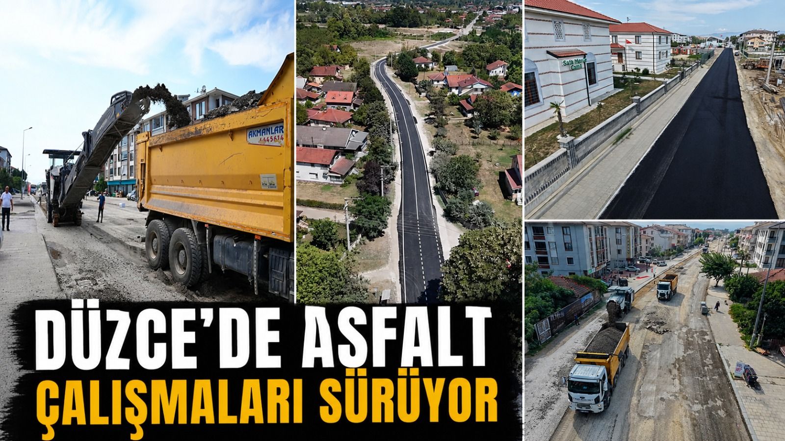 Asfalt Çalışmaları Hızla Sürüyor