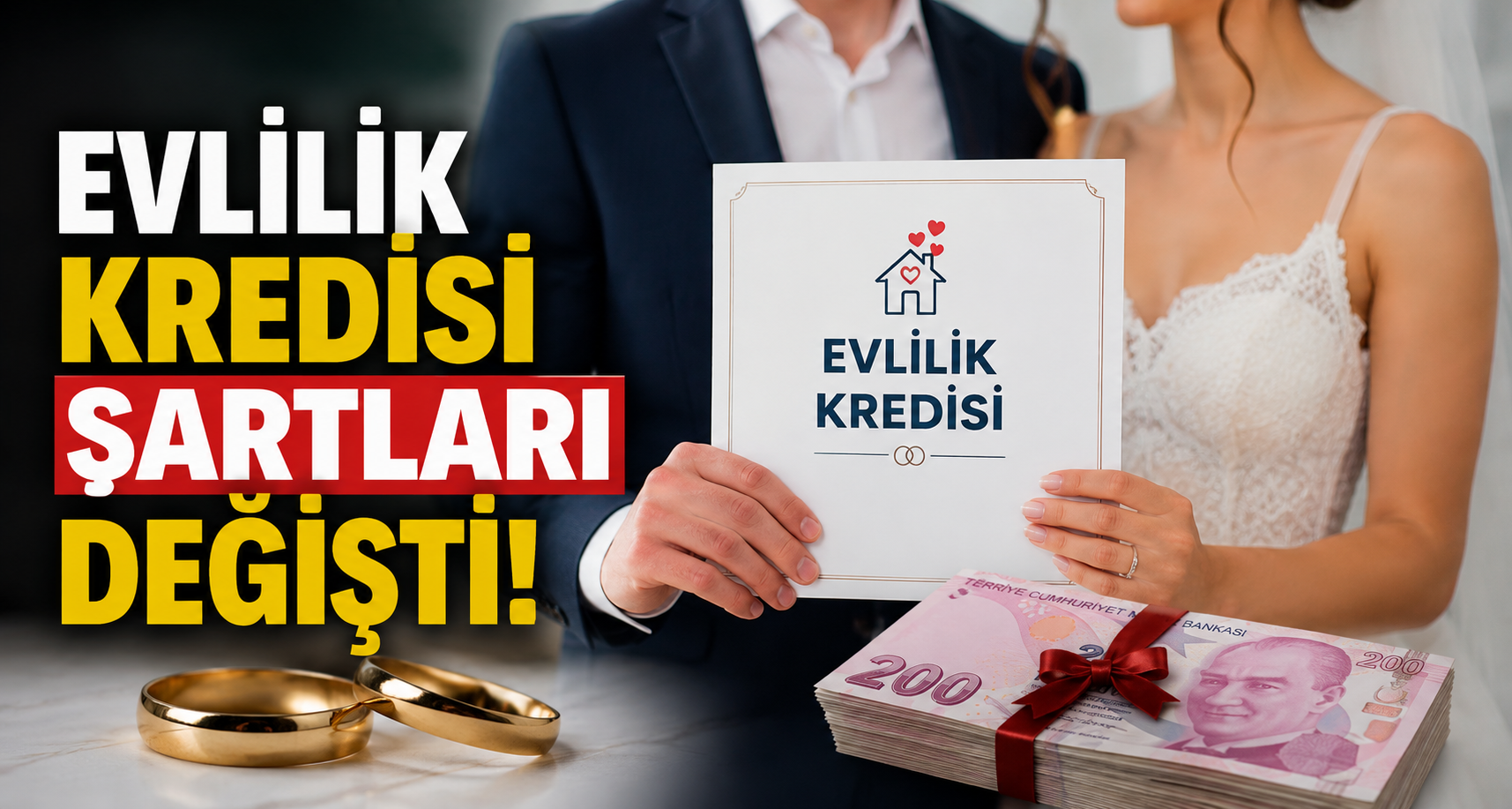 Evlilik kredisi şartları değişti