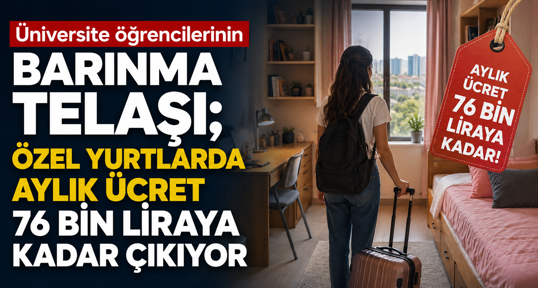 Üniversite öğrencilerinin barınma telaşı; özel yurtlarda aylık ücret 76 bin liraya kadar çıkıyor