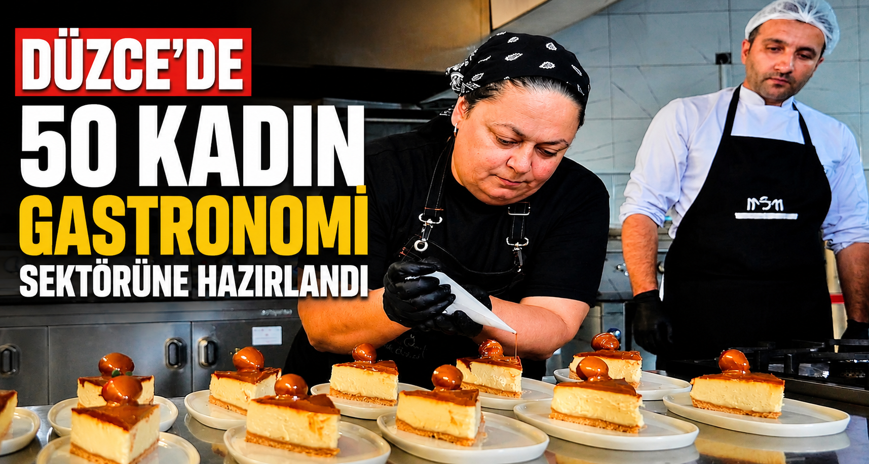Düzce'de 50 kadın gastronomi sektörüne hazırlandı