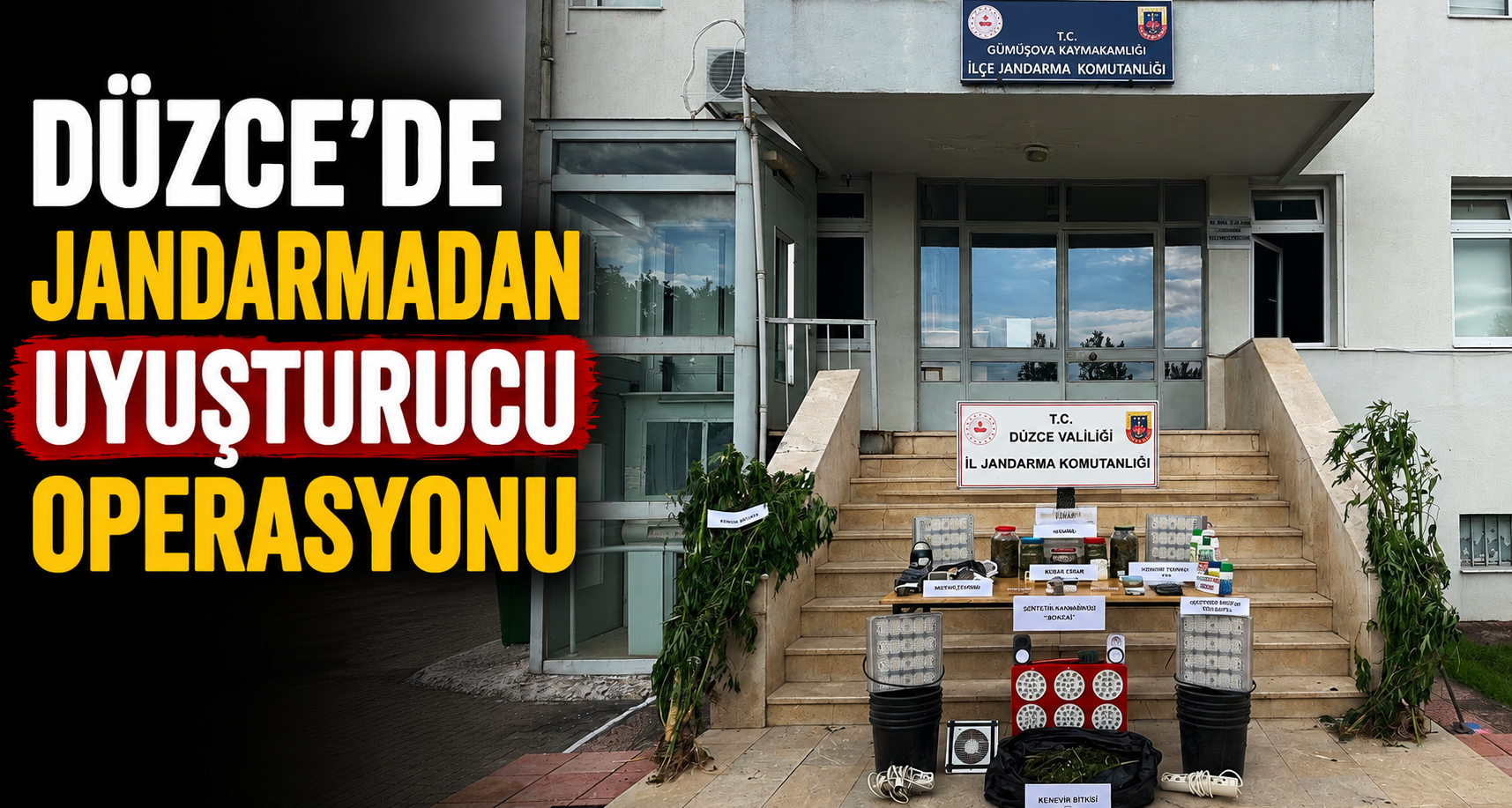 Düzce'de jandarmadan uyuşturucu operasyonu