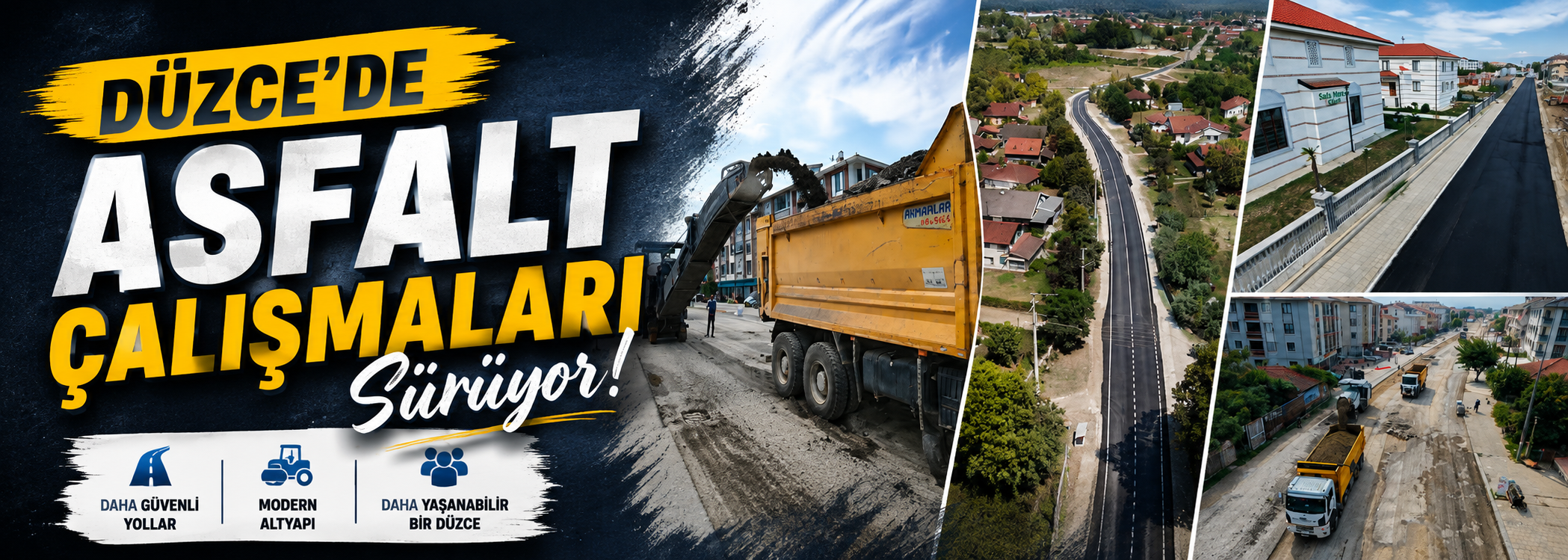 Asfalt Çalışmaları Hızla Sürüyor