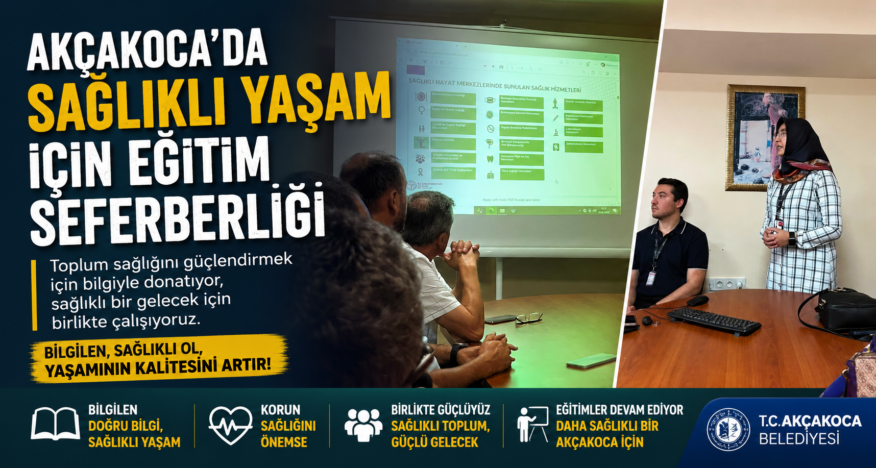 Akçakoca’da sağlıklı yaşam için eğitim seferberliği