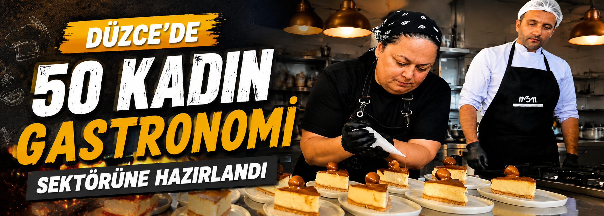 Düzce'de 50 kadın gastronomi sektörüne hazırlandı