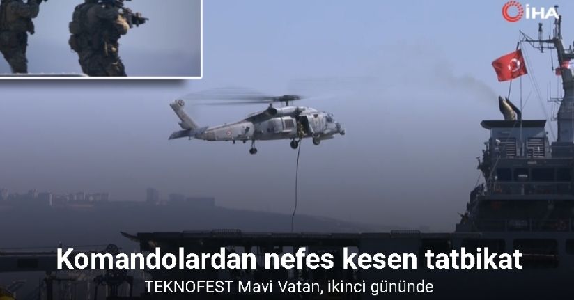 Komandolardan nefes kesen tatbikat