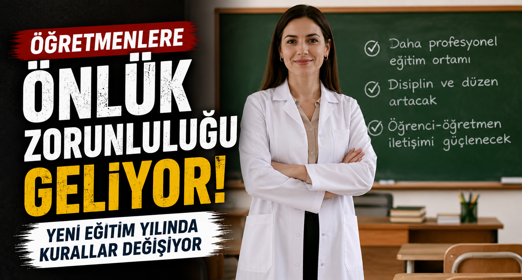 Öğretmenlere önlük zorunluluğu geliyor: Yeni eğitim yılında kurallar değişiyor