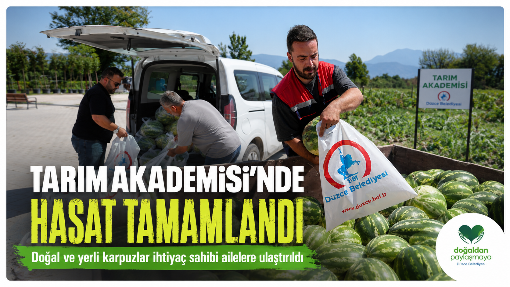 Tarım Akademisi’nde Üretildi, İhtiyaç Sahiplerine Dağıtıldı
