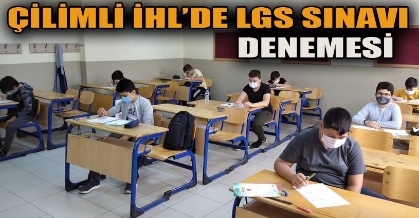 LGS deneme sınavı sosyal mesafeli yapıldı
