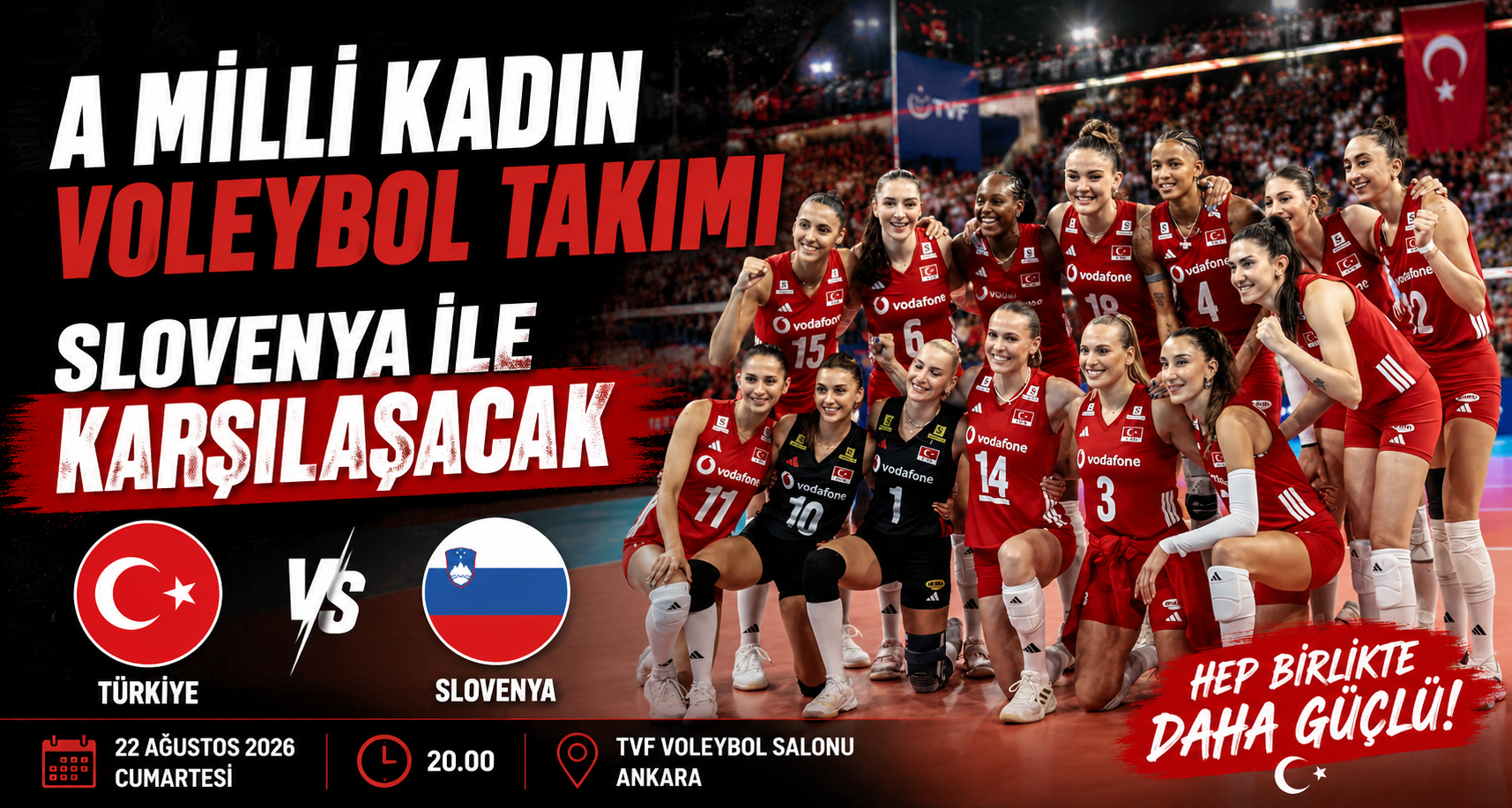 A Milli Kadın Voleybol Takımı, Slovenya ile karşılaşacak