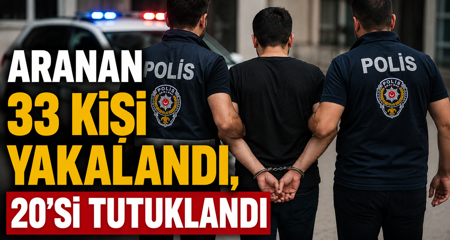 Aranan 33 Kişi Yakalandı, 20’si Tutuklandı