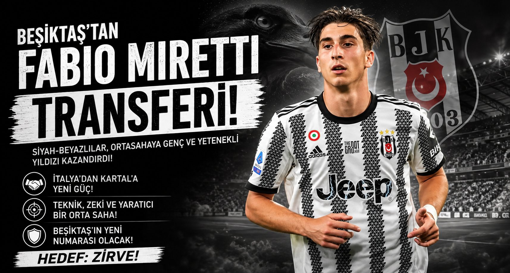 Beşiktaş'tan Fabio Miretti transferi