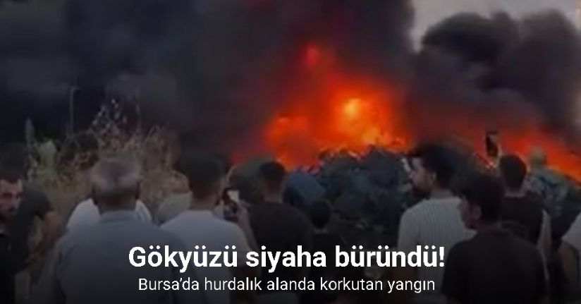 Bursa’da hurdalık alanda yangın