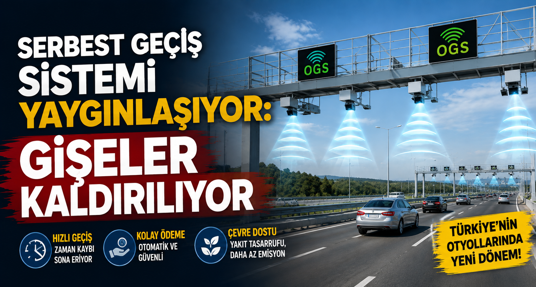 Serbest Geçiş Sistemi yaygınlaşıyor: Gişeler kaldırılıyor