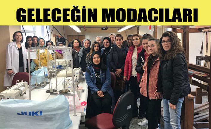 Geleceğin modacıları moda tasarım atölyesini gezdi