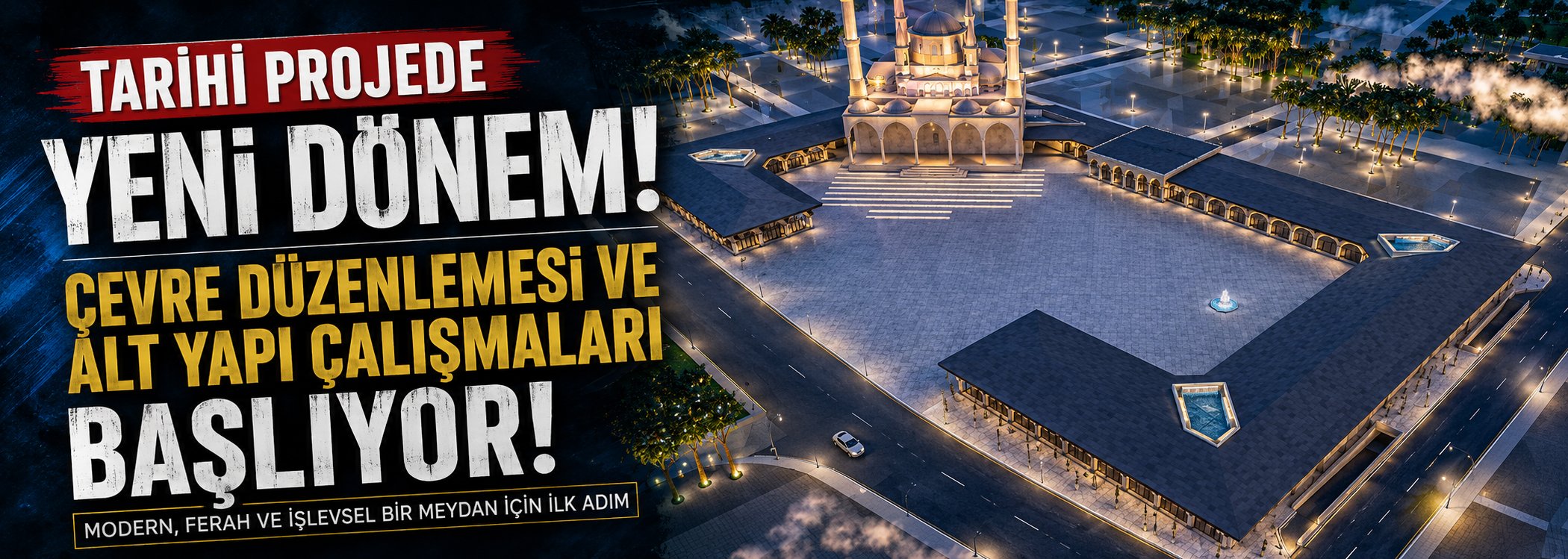 Cedidiye Meydan Projesinde Son Dokunuşlar