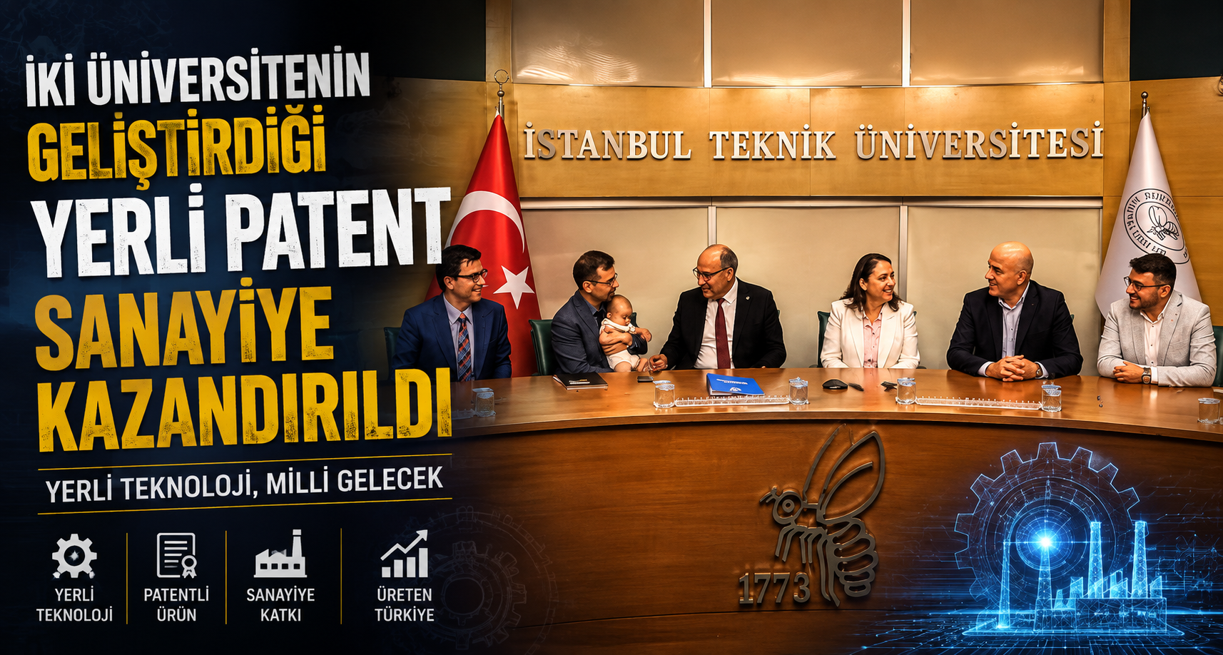 İki üniversitenin geliştirdiği yerli patent sanayiye kazandırıldı