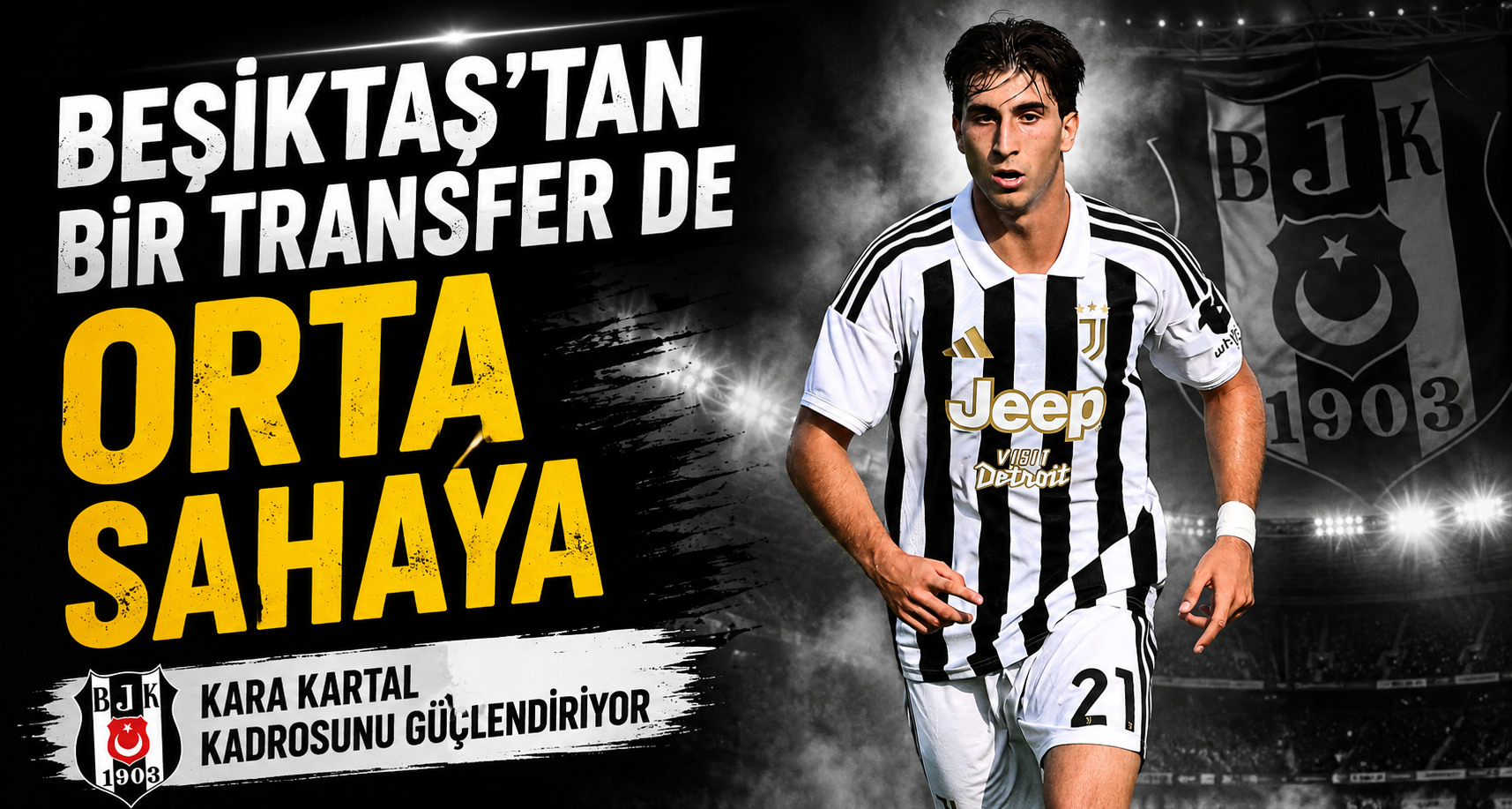 Beşiktaş'tan bir transfer de orta sahaya