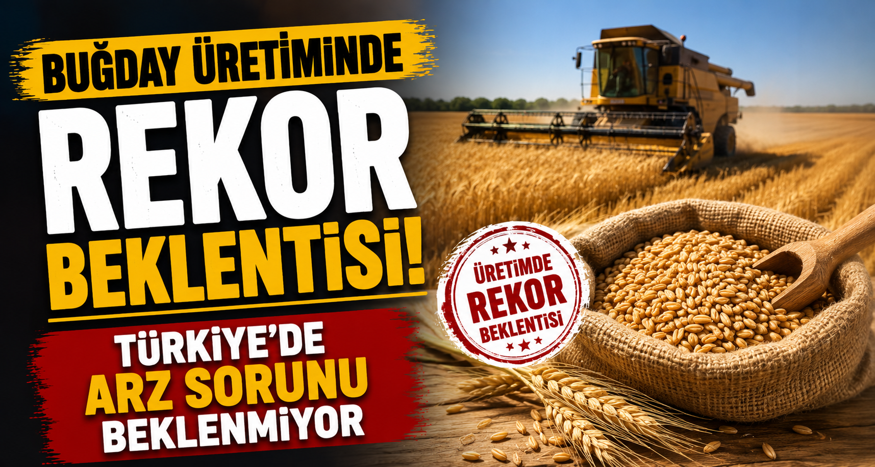 Buğday üretiminde rekor beklentisi: Türkiye’de arz sorunu beklenmiyor
