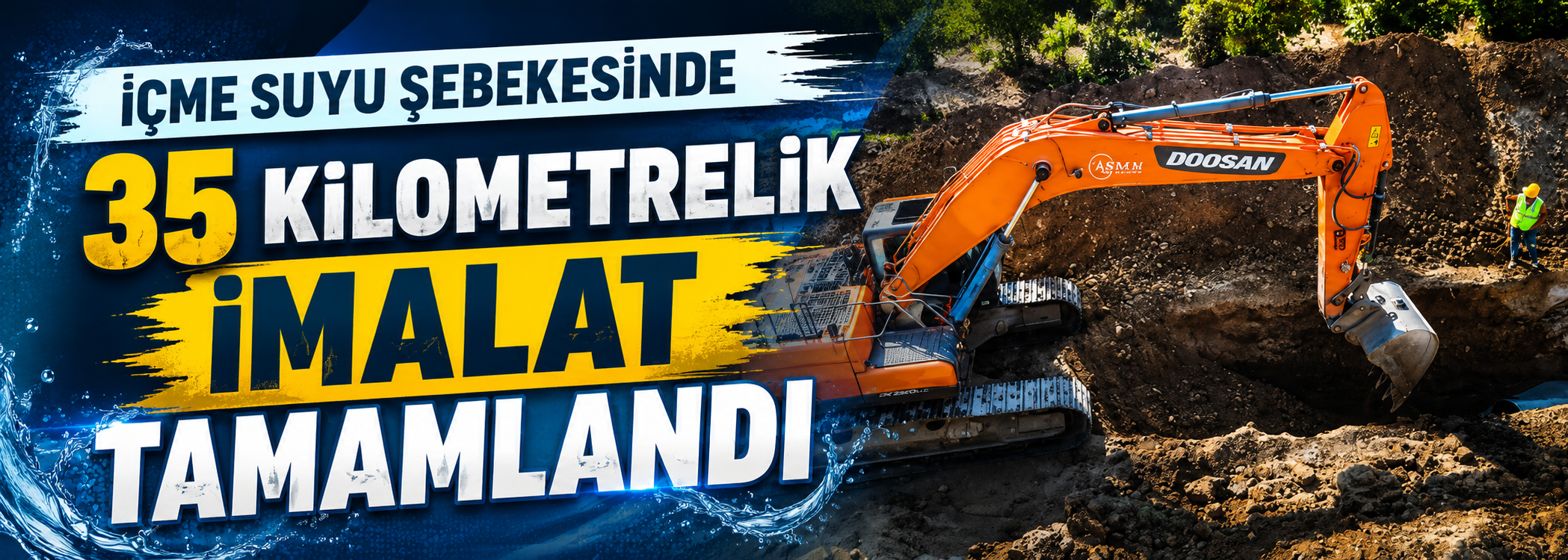 İçme Suyu Şebekesinde 35 Kilometrelik İmalat Tamamlandı
